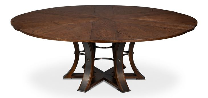 Tower Jupe Palladio 86" Extendable Round Dining Table