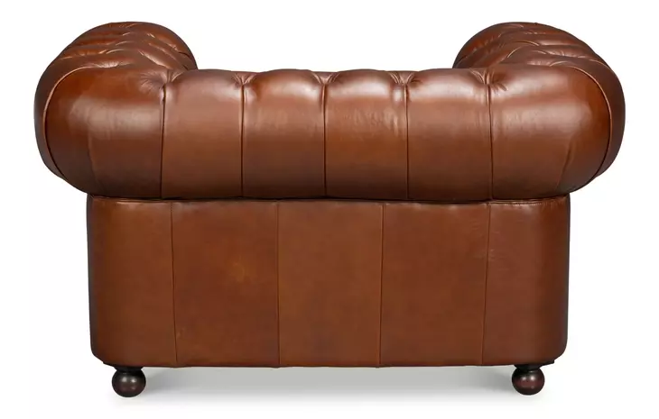 Savile Marseile Dark Brown Leather Living Room Set