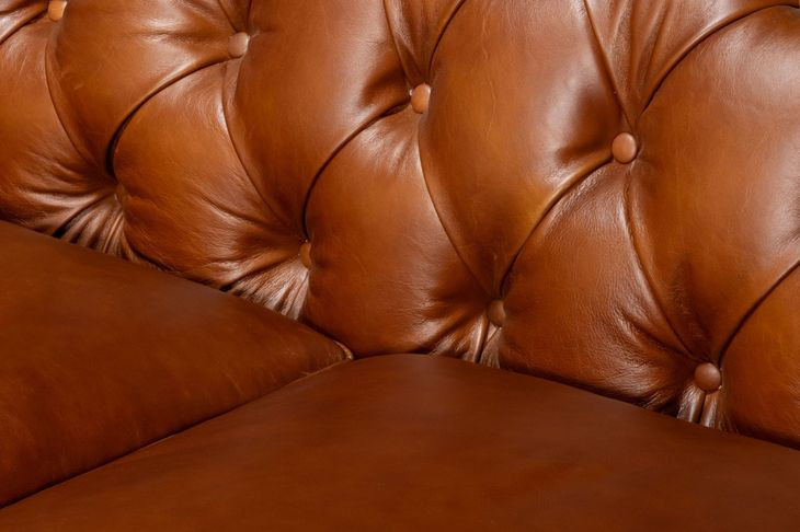 Savile Marseile Dark Brown Leather 103" Sofa