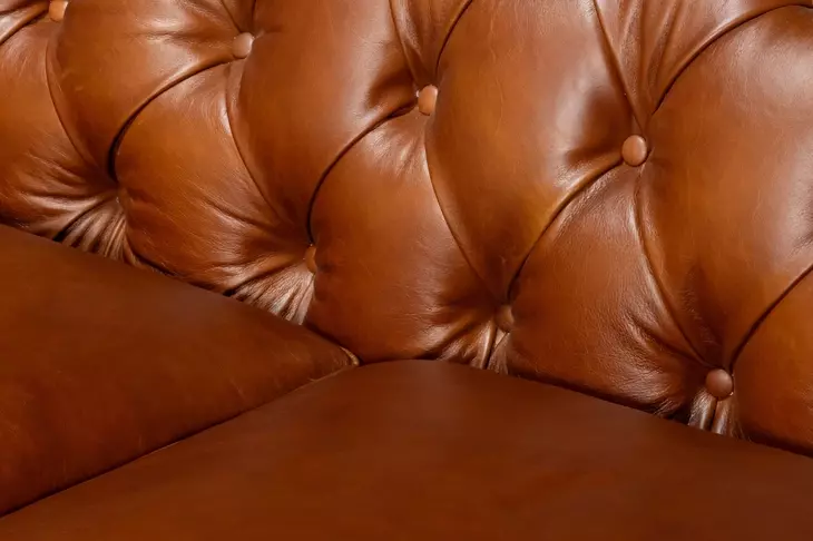 Savile Marseile Dark Brown Leather 103" Sofa