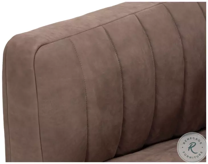 Denys Scotland Grey Leather Sofa