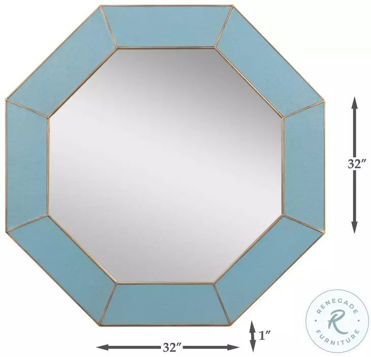 Eleanor Chambray Blue Mirror