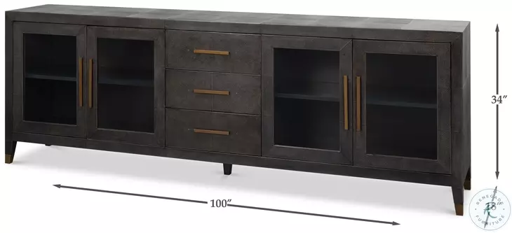 Desmond Antique Grey Sideboard