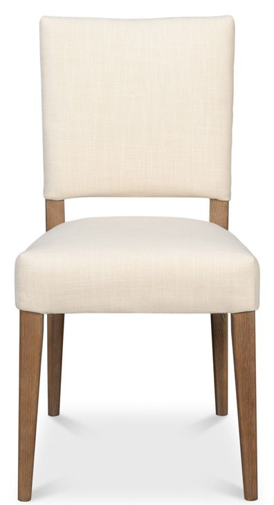 Bauhaus Beige Light Oak Upholstered Dining Chair Set of 2