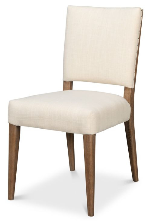 Bauhaus Beige Light Oak Upholstered Dining Chair Set of 2