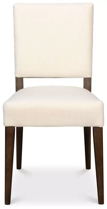 Bauhaus Beige Dark Oak Upholstered Dining Chair Set of 2