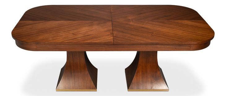 Gramercy Park Jupe Walnut 100" Extendable Rectangular Dining Table