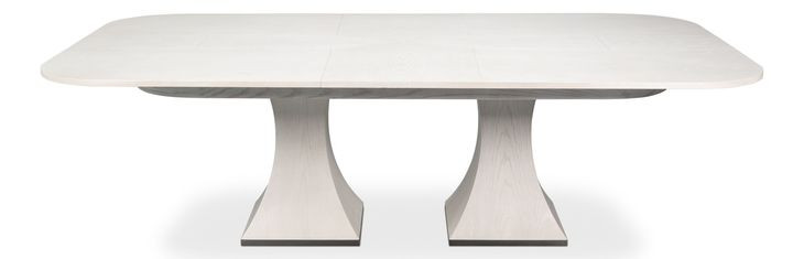 Gramercy Park Jupe White 100" Extendable Rectangular Dining Table