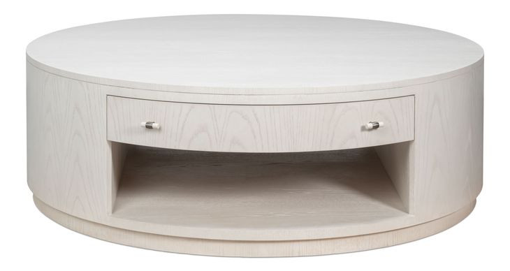 Vero White Round Cocktail Table