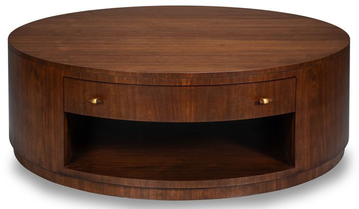 Vero Brown Round Cocktail Table
