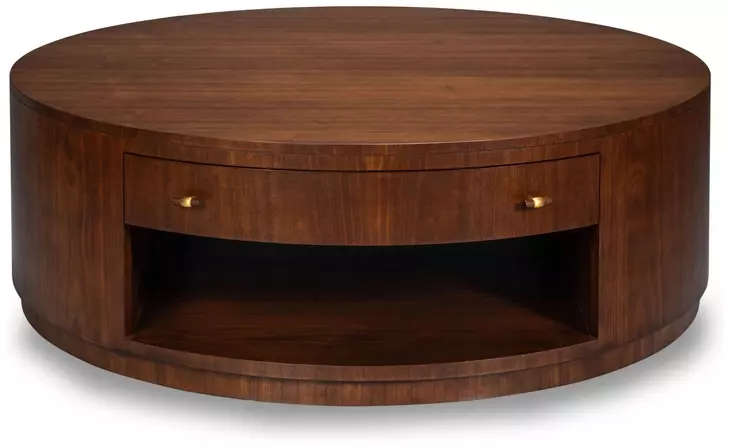 Vero Brown Round Cocktail Table