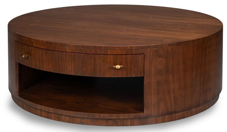 Vero Brown Round Cocktail Table