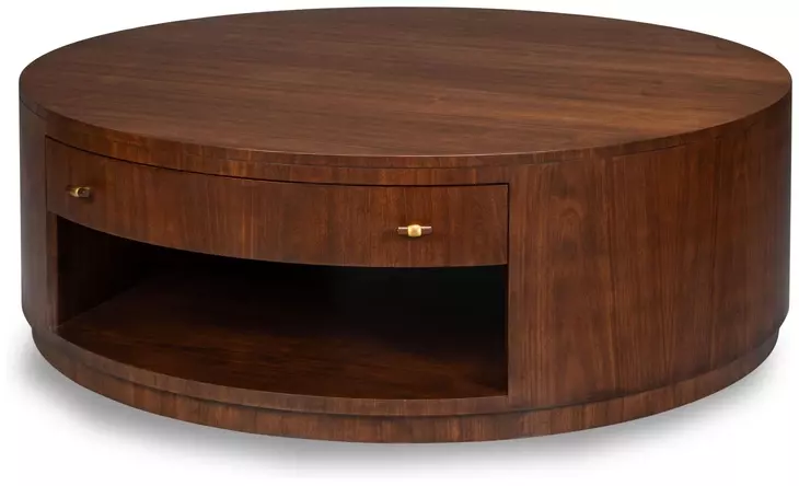 Vero Brown Round Cocktail Table