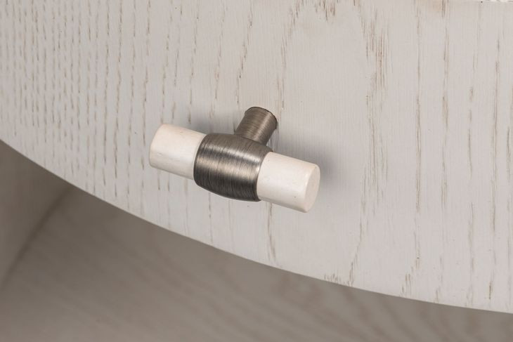 Vero White Round Side Table