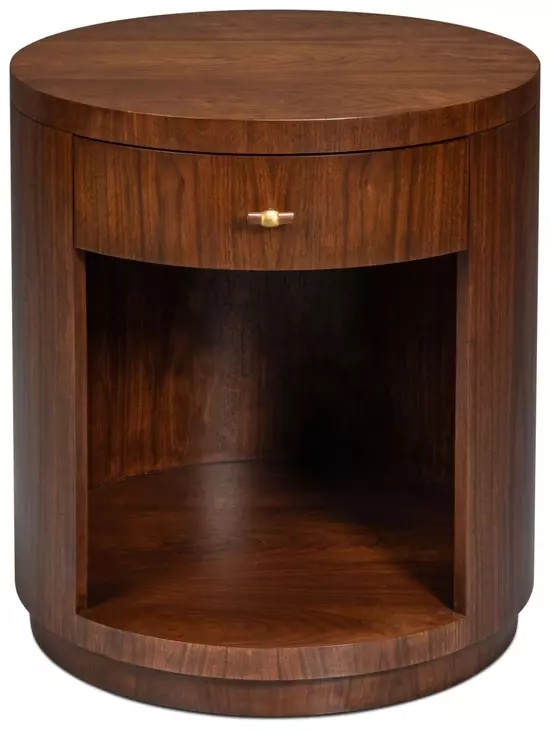 Vero Brown Round Side Table