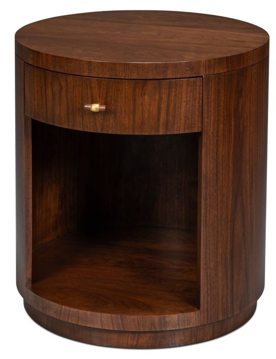 Vero Brown Round Side Table