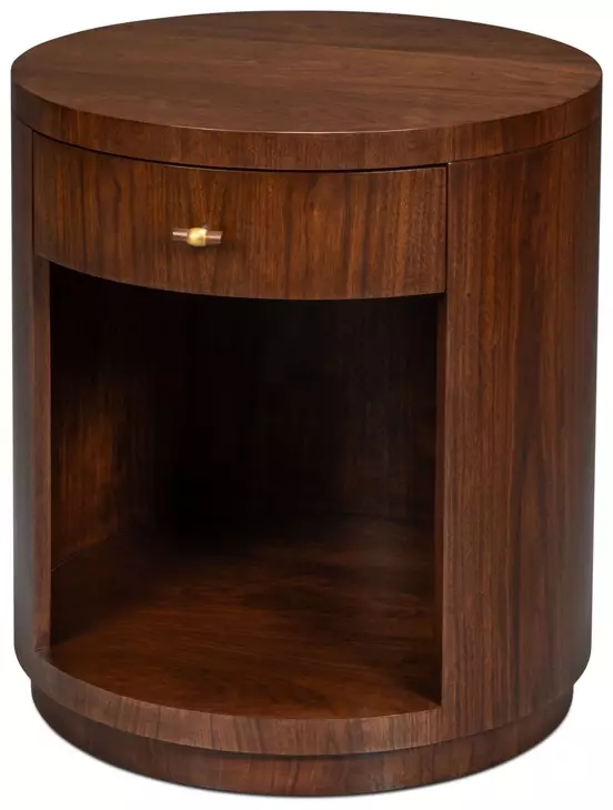 Vero Brown Round Side Table