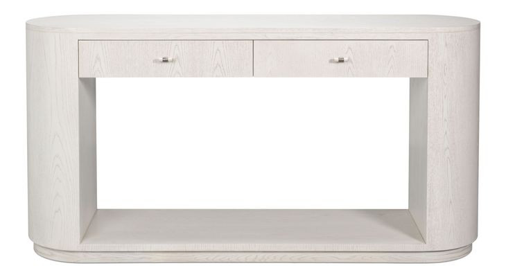 Vero White Rectangular Console Table