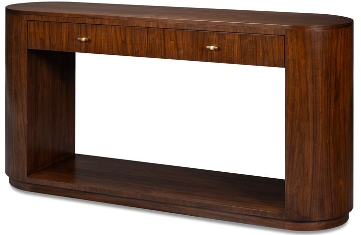 Vero Brown Rectangular Console Table