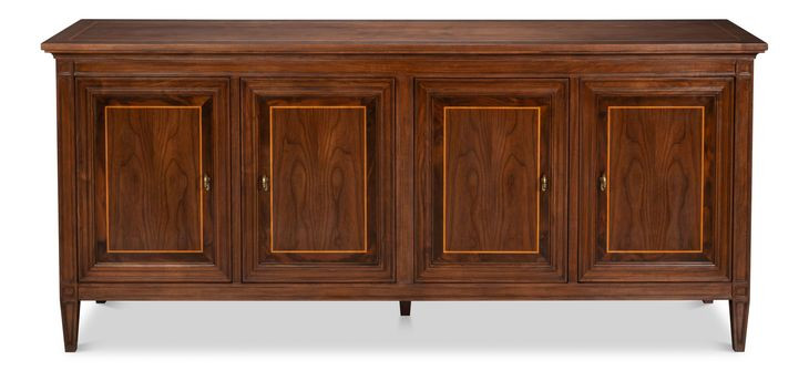 Beaufort Brown 4 Doors Credenza