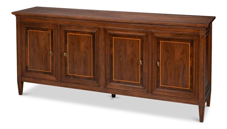 Beaufort Brown 4 Doors Credenza