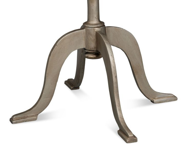 Carolina Brown and Gray Round Leaf Side Table