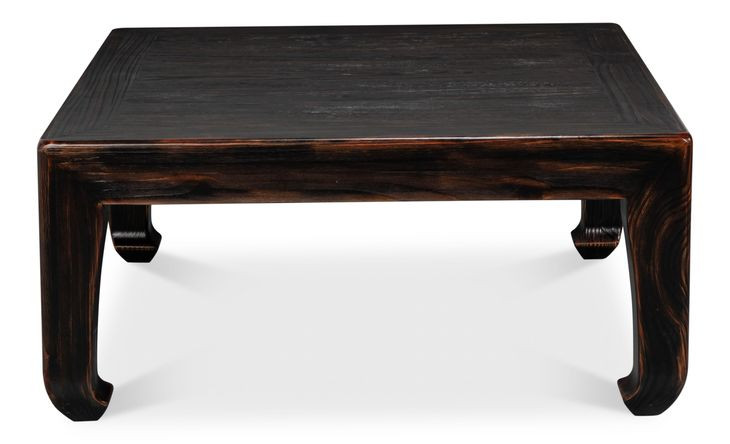 Classic Chinese Black Square Cocktail Table