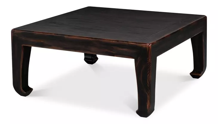 Classic Chinese Black Square Cocktail Table