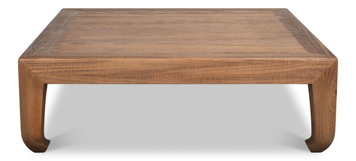 Classic Chinese Natural Square Cocktail Table