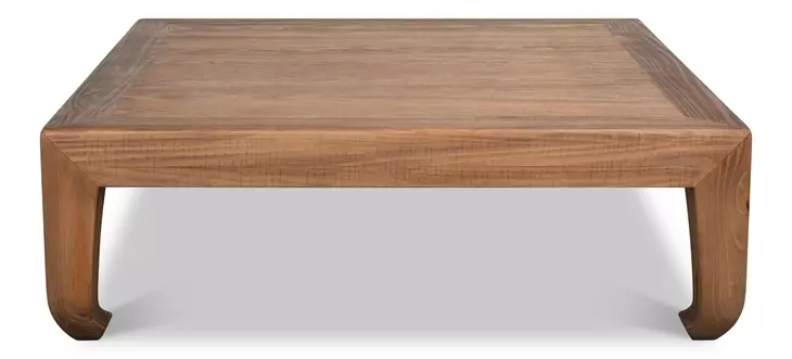 Classic Chinese Natural Square Cocktail Table