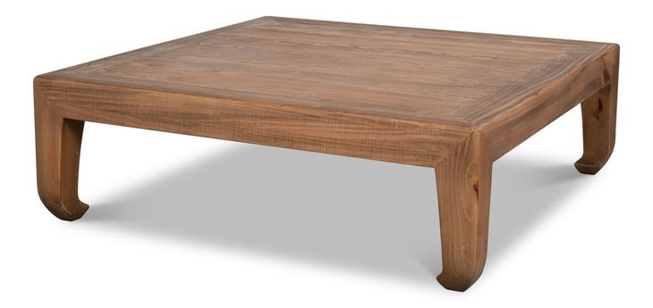 Classic Chinese Natural Square Cocktail Table