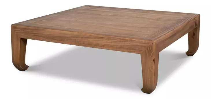 Classic Chinese Natural Square Cocktail Table
