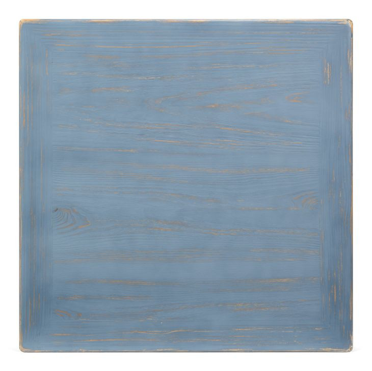 Classic Chinese Blue Square Cocktail Table