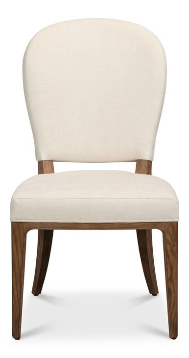 Caro Cream Performance Fabric Upholstered Dining Chair Set of 2