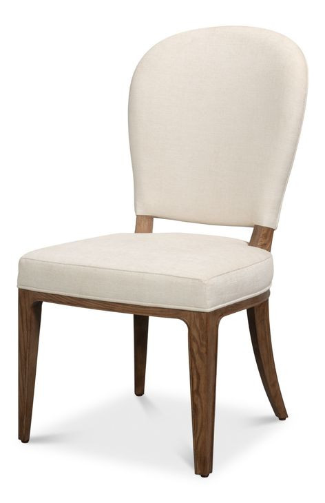 Caro Cream Performance Fabric Upholstered Dining Chair Set of 2