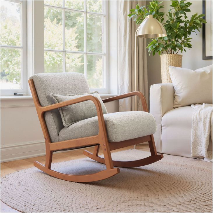 Hady Gray Rocking Chair