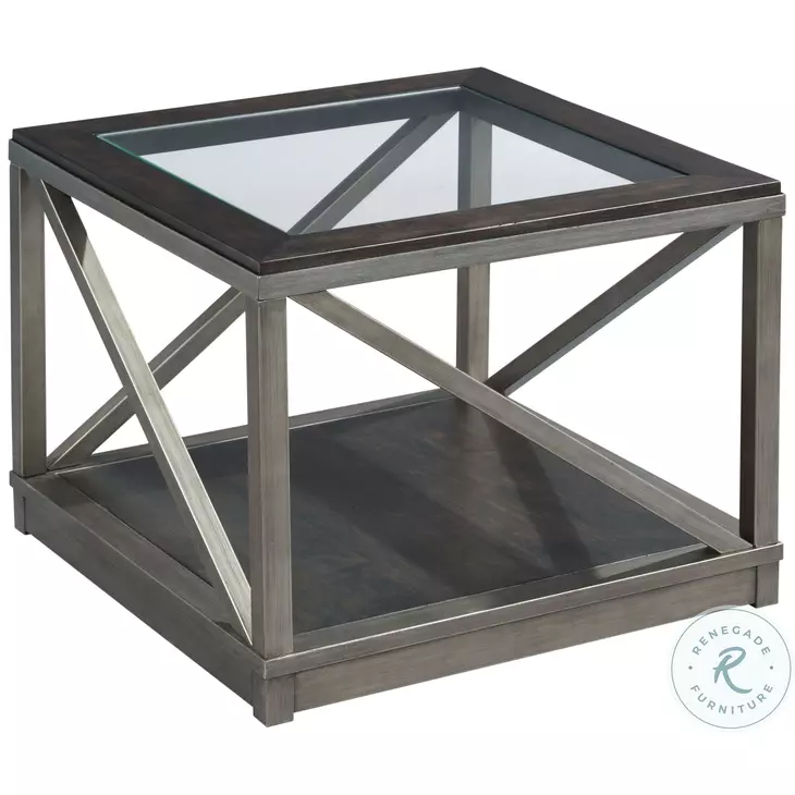 Jupiter Smoky brown And Glazed Silver Bunching Cube Cocktail Table