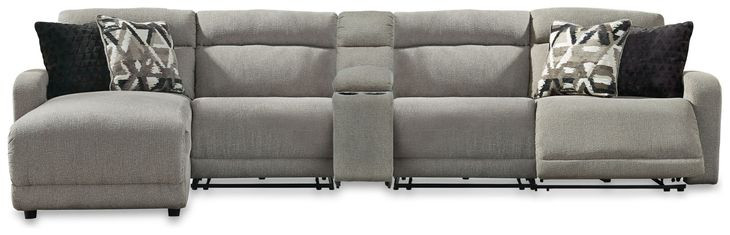 Colleyville Stone Modular 5 Piece Power Reclining Sectional with Chaise