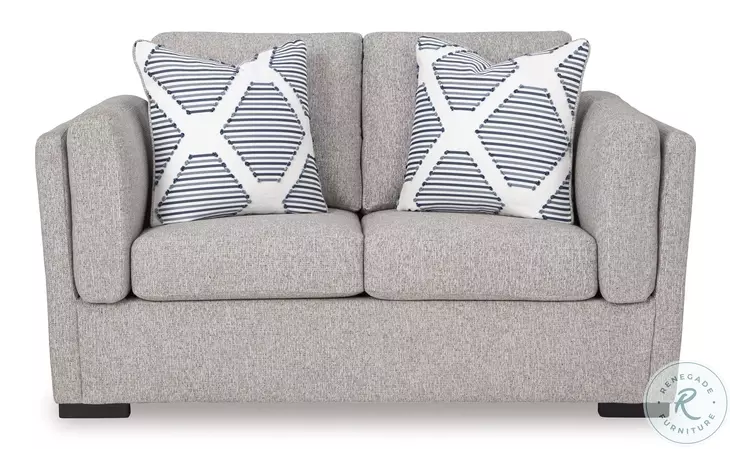 Evansley Pewter Performance Fabric Loveseat