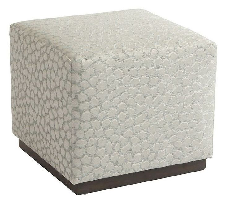 Colby Cream Upholstered Ottoman
