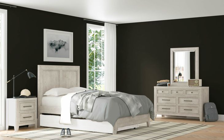 Carlson Washed Linen Full Panel Bed