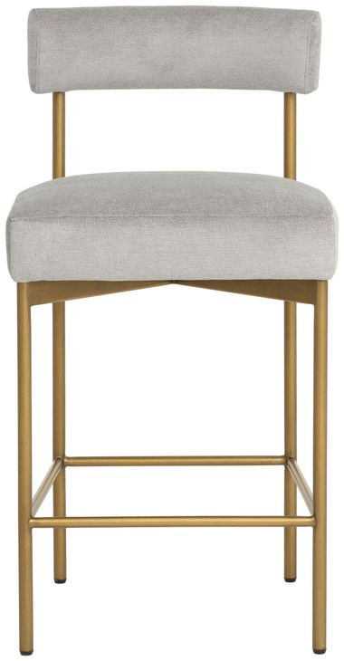 Astellan Polo Club Stone Performance Fabric Counter Height Stool