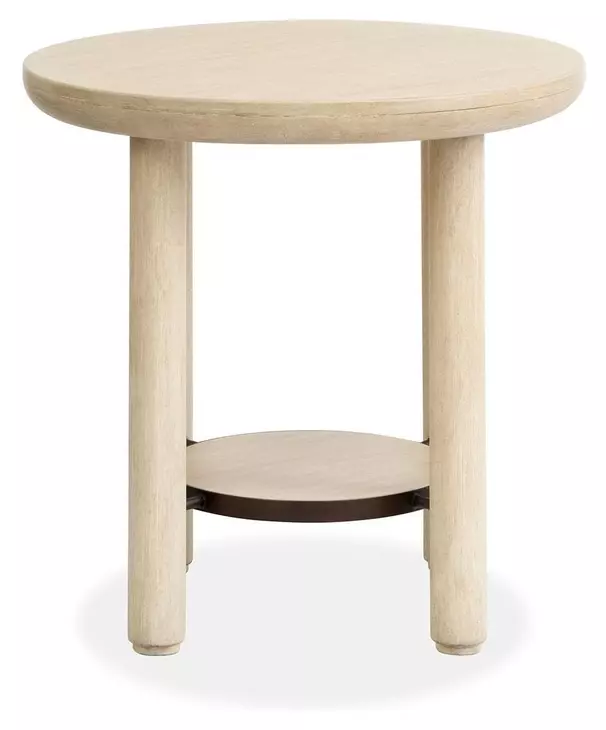 Sunset Cove Sanibel Brown Round End Table