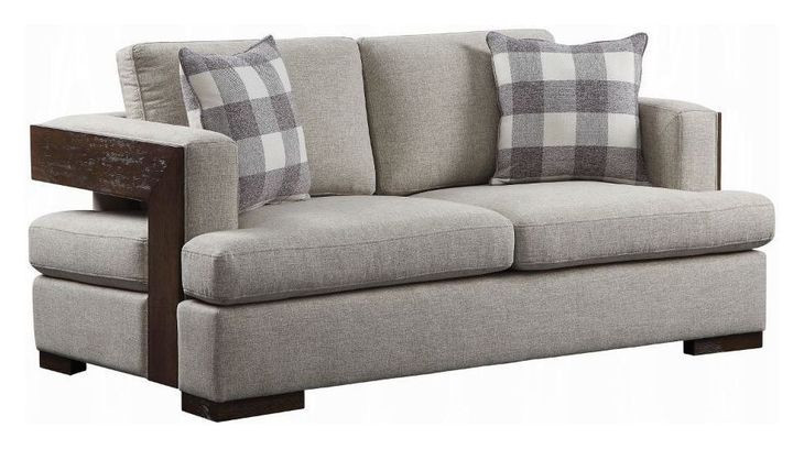 Niamey Gray 72" Loveseat with Pillow