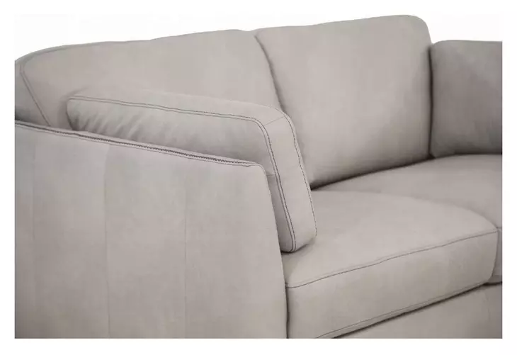 Matias Dusty White Leather 59" Loveseat
