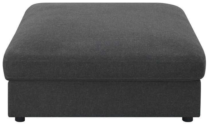 Serene Charcoal Ottoman