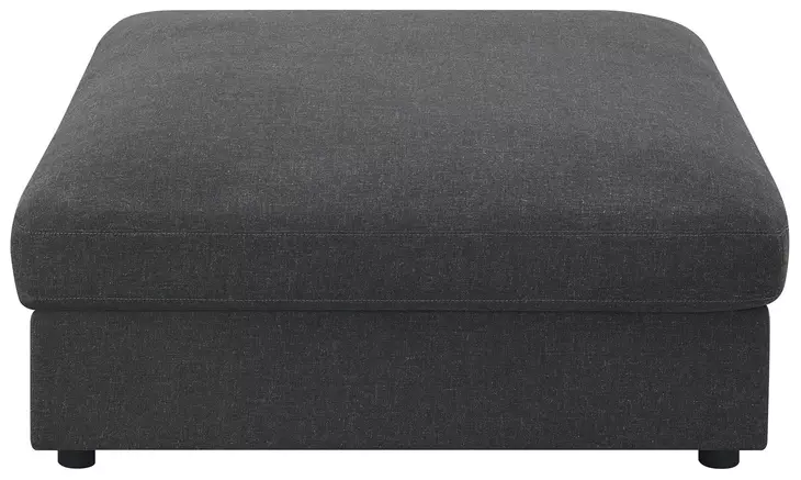 Serene Charcoal Ottoman
