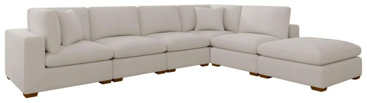Lakeview Ivory 6 Piece Modular Sectional