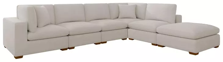 Lakeview Ivory 6 Piece Modular Sectional