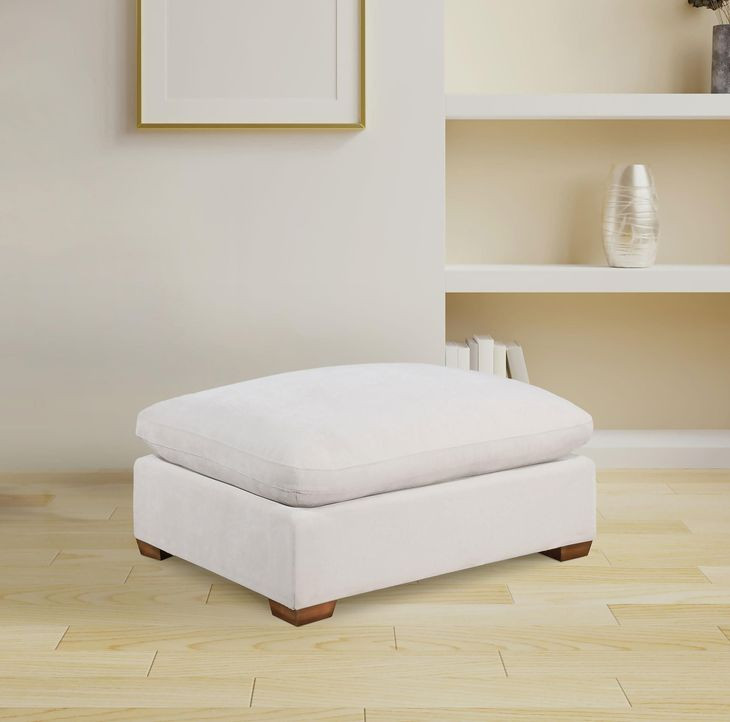 Lakeview Ivory Upholstered Ottoman
